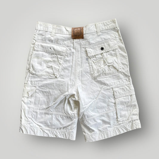 Custom Vintage White Levi’s X Louis Vuitton Cargo Jorts ( 38” Waist )