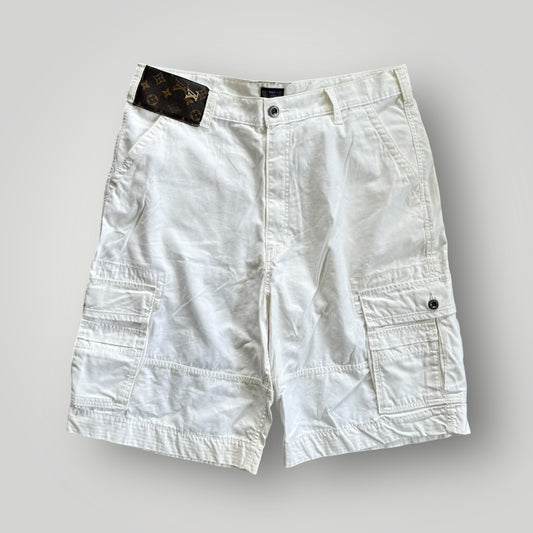 Custom Vintage White Levi’s X Louis Vuitton Cargo Jorts ( 38” Waist )